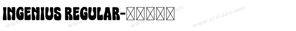 Ingenius Regular字体转换